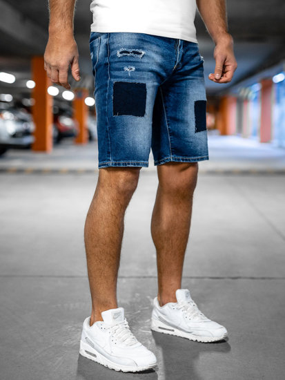 Plave kratke jeans hlače za muškarce Denley MP0037BA