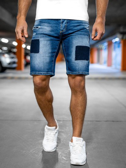 Plave kratke jeans hlače za muškarce Denley MP0037BA