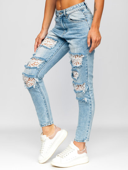 Plave ženske jeans hlače Bolf H8607-1