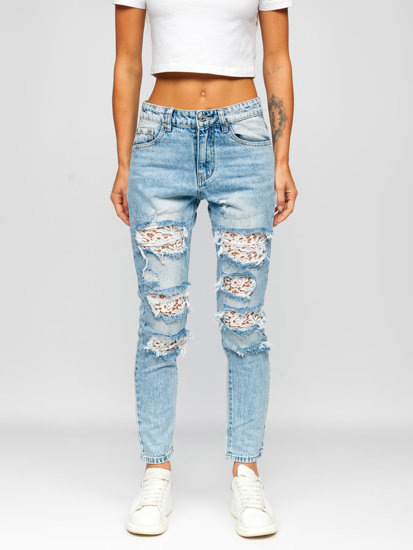 Plave ženske jeans hlače Bolf H8607-1