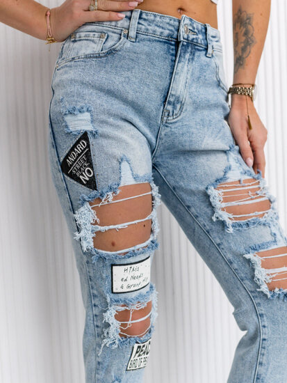 Plave ženske jeans hlače Bolf JK8602