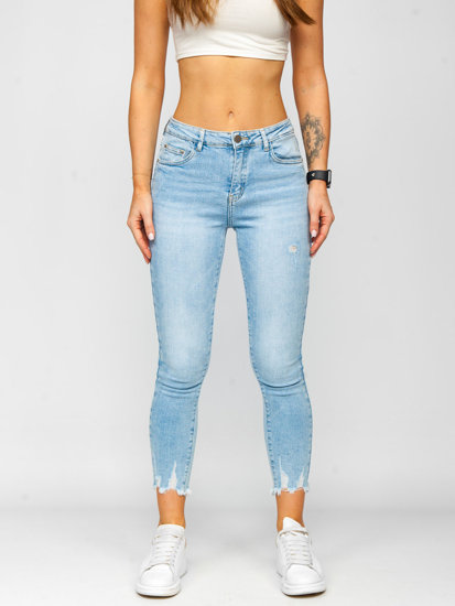 Plave ženske jeans hlače Skinny Bolf S9983