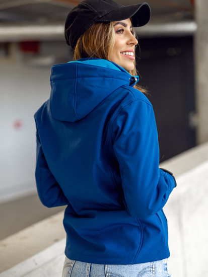 Prijelazna ženska jakna softshell tamnoplava Bolf AB056