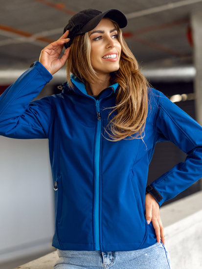 Prijelazna ženska jakna softshell tamnoplava Bolf AB056