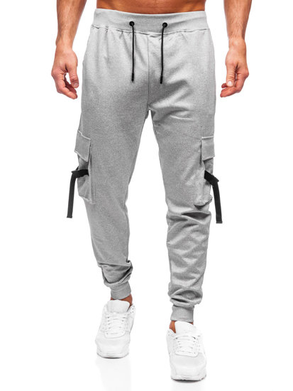 Sive cargo hlače muške joggers trenirka Bolf 8K1118