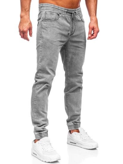 Sive muške traper joggers Bolf MP0272GC