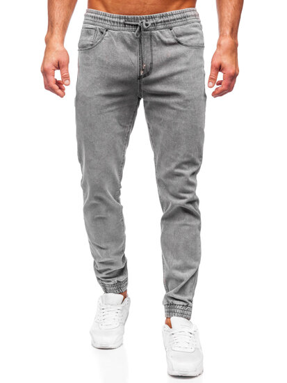 Sive muške traper joggers Bolf MP0272GC