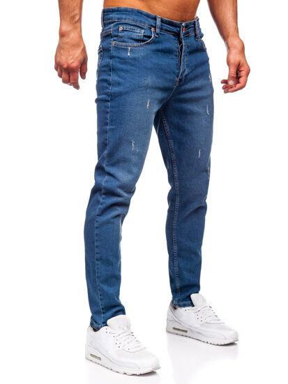 Tamnoplave muške traper hlače slim fit Bolf 6452