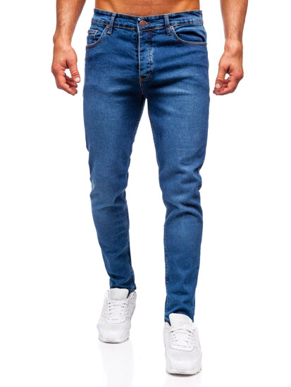 Tamnoplave muške traper hlače slim fit Bolf 6482