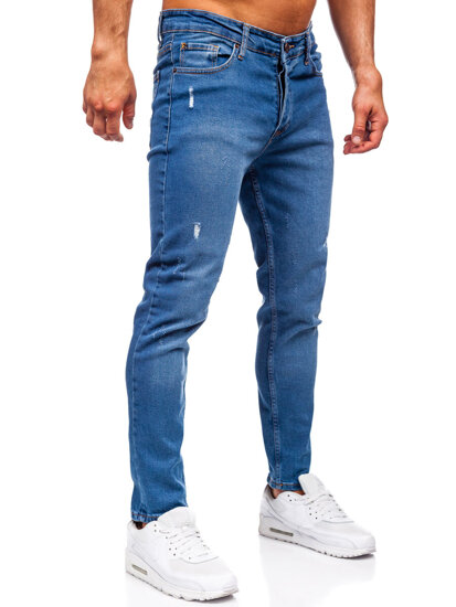 Tamnoplave muške traper hlače slim fit Bolf 6486