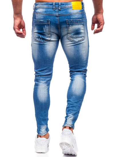 Tamnoplave muške traper hlače slim fit Bolf BC1025