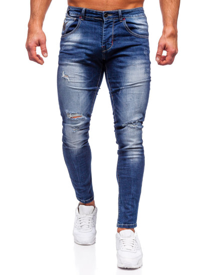 Tamnoplave muške traper hlače slim fit Bolf MP0024B