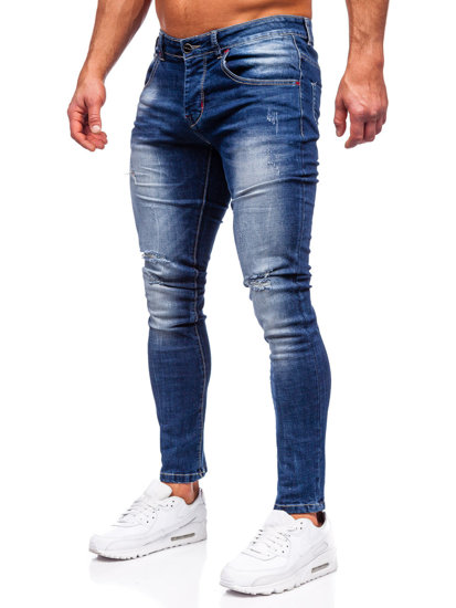 Tamnoplave muške traper hlače slim fit Bolf MP0024B