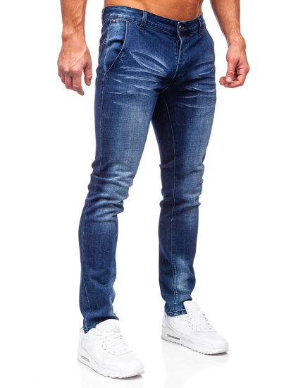 Tamnoplave muške traper hlače slim fit Bolf MP0091BS