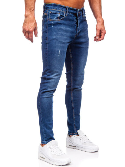 Tamnoplave slim fit muške traperice Bolf 6264