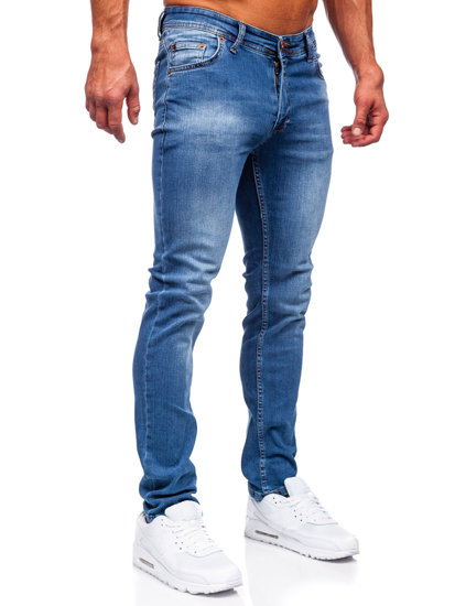 Tamnoplave traperice muške slim fit Bolf 6767