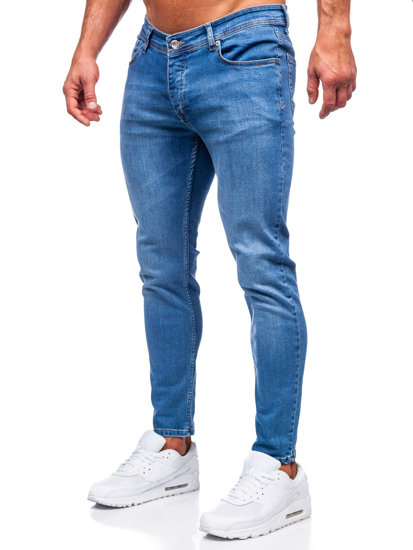 Tamnoplave traperice muške slim fit Bolf R922