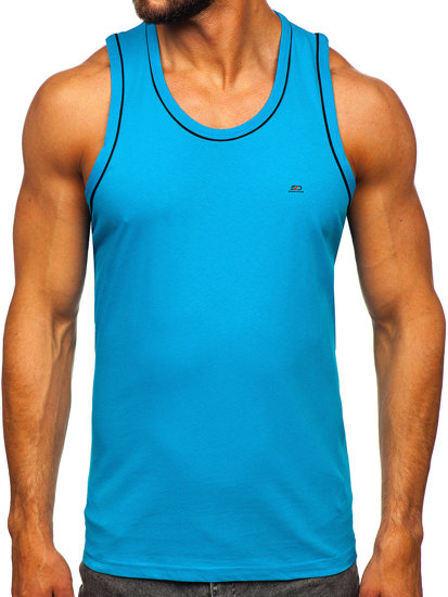 Tirkizna muška tank top majica Denley 14276