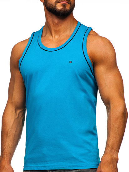 Tirkizna muška tank top majica Denley 14276