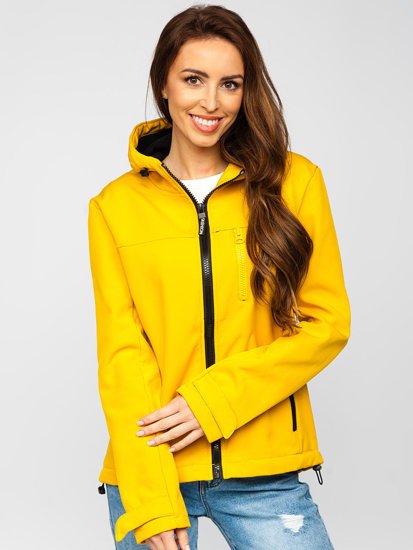 Žuta jakna prijelazna ženska softshell Bolf KSW6007