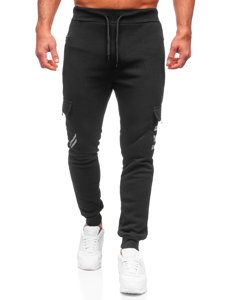 Crne izolirane kargo hlače muške joggers trenirke Bolf HW2207