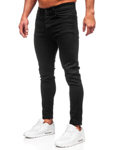 Crne muške slim fit jeans hlače Bolf 6087