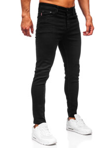 Crne muške slim fit jeans hlače Bolf 6100