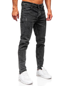 Crne muške slim fit jeans hlače Bolf 6488