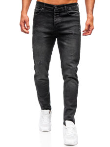 Crne muške slim fit jeans hlače Bolf 6504