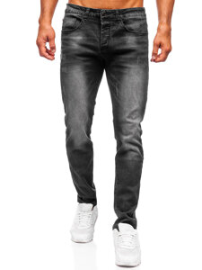 Crne muške slim fit jeans hlače Bolf MP0064N