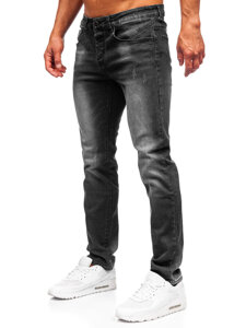 Crne muške slim fit jeans hlače Bolf MP0064N