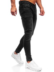 Crne muške traper hlače skinny fit Bolf R924