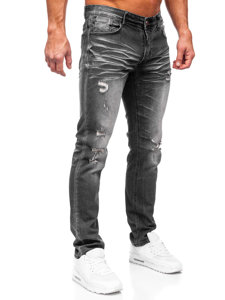 Crne muške traper hlače slim fit Bolf MP0032N