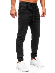 Crne muške traper joggers Bolf 8103