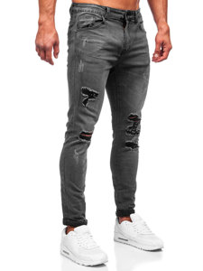 Crne muške traperice slim fit Bolf KS2081