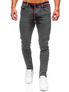 Crne traperice muške skinny fit Bolf KX565-1