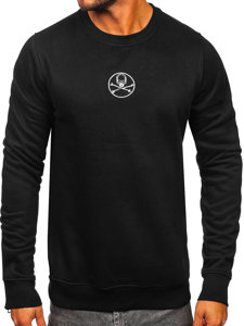 Crni muški sweatshirt bez kapuljače s printom Bolf MF2014