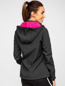 Grafitna jakna ženska prijelazna softshell Bolf HH027