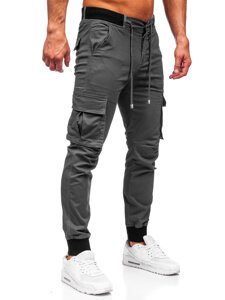 Grafitne cargo muške jogger hlače Bolf MP0208GS