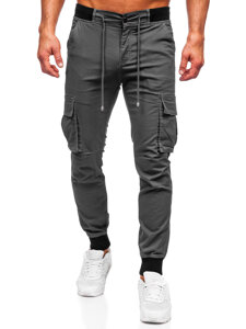 Grafitne cargo muške jogger hlače Bolf MP0208GS