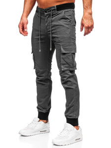 Grafitne cargo muške jogger hlače Bolf MP0208GS