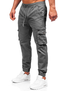 Grafitne jogger hlače cargo muške Bolf MP0181G