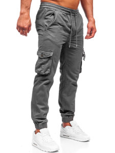 Grafitne jogger hlače cargo muške Bolf MP0181G