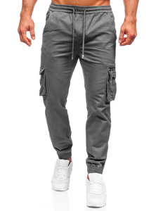 Grafitne jogger hlače cargo muške Bolf MP0181G