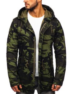 Jakna muška prijelazna parka camo-kaki Bolf 5391