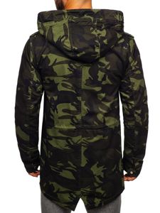 Jakna muška prijelazna parka camo-kaki Bolf 5391