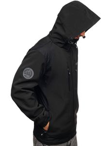 Jakna muška softshell crna Bolf P195