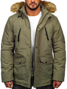 Khaki zimska muška parka Alaska Bolf WX032B