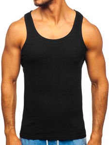 Majica tank top bez printa crna Bolf NB002