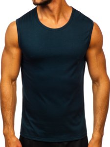 Majica tank top bez printa tamnoplava Bolf 99001